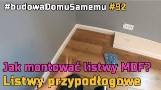 Montaż listew przypodłogowych z MDF [upl. by Germano]