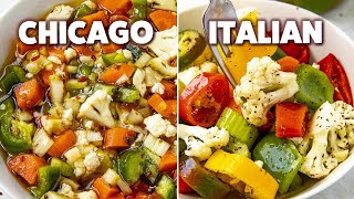 How to Make Giardiniera  ChicagoStyle Vs Italian [upl. by Arquit]