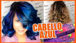 CABELLO AZUL FANTASÍA  Blue Hair Fantasy tutorial CabelloFantasia [upl. by Gaudet]