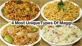 4 Types of Maggi Recipe  Masala Maggi  Makhni Masala Maggi  Chinese Maggi  Cheesy Italian Maggi [upl. by Ylle]