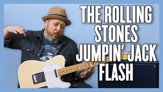 The Rolling Stones Jumpin Jack Flash Guitar Lesson  Tutorial [upl. by Ahsat567]