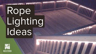 Rope Lighting Ideas to Light Up Your Backyard  Backyardscape [upl. by Genevra]