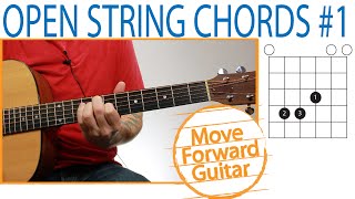 Open String Guitar Chords  Slide E Shape Around [upl. by Ruella]