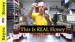 Raw Honey vs UltraProcessed Store Bought Commercial Honey [upl. by Aikemehs]