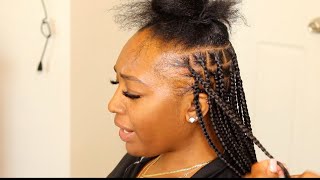 Thinning Edges Yes you can still get knotless box braids [upl. by Krall]