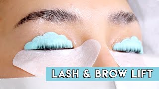 I Got A Lash amp Brow Lift  Heres how the professionals do it [upl. by Ahsitram]