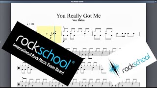 You Really Got me Rockschool Grade 3 Drums [upl. by Odilia]