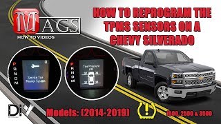 How To Reprogram the TPMS Sensors on a Chevy Silverado [upl. by Pandora]