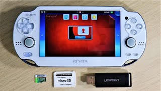 PS Vita Tutorial How To Install SD2Vita Micro SD Card Adapter  256GB Additional Space For Homebrew [upl. by Enidanreb]