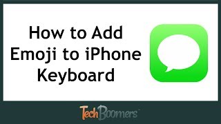 How to Add Emojis to iPhone Keyboard [upl. by Nahem]