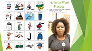 Speech Therapy Techniques J Articulation Drill [upl. by Yltnerb]