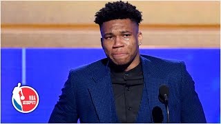 Giannis emotional MVP acceptance speech  2019 NBA Awards [upl. by Hughmanick]