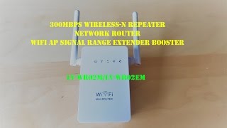 300Mbps WirelessN Repeater Network Router WiFi AP Signal Range Extender Booster  unbox review [upl. by Sethi]