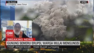 Gunung Semeru Erupsi Warga Mulai Mengungsi [upl. by Annol]