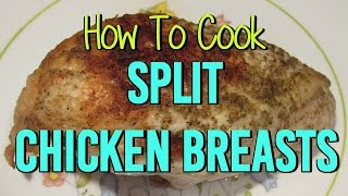 How to Cook SPLIT CHICKEN BREASTS Low Carb Baked Chicken Breast RecipeTutorial [upl. by Aroel]