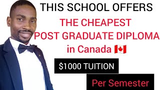 Cheapest Post graduate diploma program in Canada for international students [upl. by Myke815]