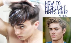 How to Highlight Mens Hair at Home [upl. by Kissee56]