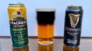 How to Make a Snakebite Layered Drink  Guinness Stout and Magner’s Irish Cider [upl. by Vento359]