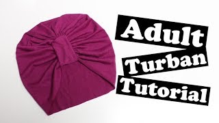 Adult Turban Free Pattern amp tutorial [upl. by Kelcy]