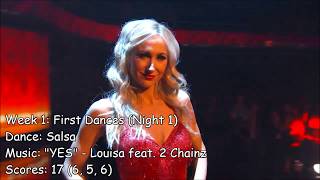 Nikki Glaser  All Dancing With The Stars Performances [upl. by Marthena587]