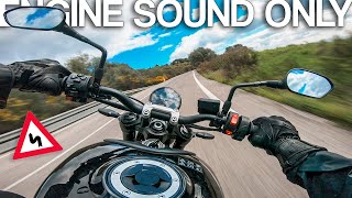 2021 Triumph Trident 660 exhaust sound RAW Onboard [upl. by Luann]