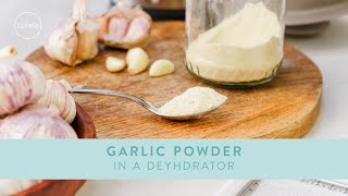 How to make GARLIC POWDER in a dehydrator [upl. by Drahnreb]