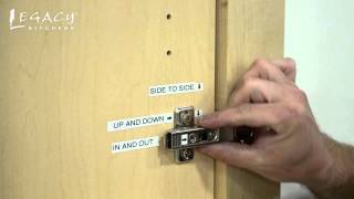 Cabinet Door Hinge Adjustment Introduction [upl. by Falzetta52]