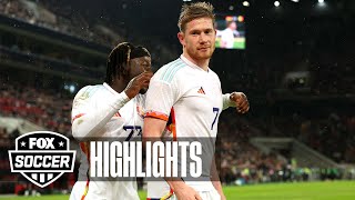 Germany vs Belgium Highlights  FOX Soccer [upl. by Hazeefah]