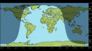 Day and Night World Earth Map with Sun and Moon position Every 24 hours 1 Moon Calculator 2Sun [upl. by Itnahs]