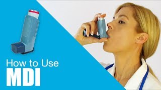 How to use Metered Dose Inhaler MDI [upl. by Anaihs]