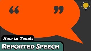 REPORTED SPEECH indirect speech in 3 Steps [upl. by Aleekat]