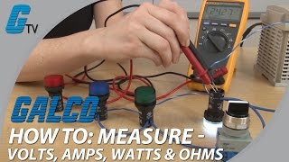 How To Measure Volts Amps Watts amp Ohms with a Multimeter [upl. by Kinch]