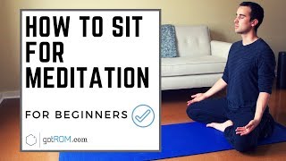 How To Sit For Meditation with Perfect Posture [upl. by Ibob]