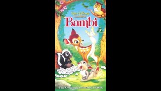 Opening to Bambi UK VHS 1994 [upl. by Bolanger364]