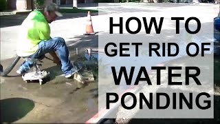 HOW TO GET RID OF WATER PONDING [upl. by Naeruat]