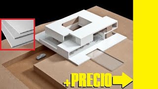 MATERIALES para hacer maquetas arquitectónicas  PRECIO [upl. by Ahdar524]