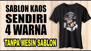 SABLON KAOS PAKAI CUTTER DAN SETRIKA [upl. by Publius]