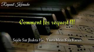 Karaoke ♪ Tujh Mein Rab Dikhta Hai Female ♪  Unplugged [upl. by Hilary783]