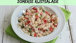 Zomerse rijstsalade  LEKKER EN SIMPEL [upl. by Annaeoj234]