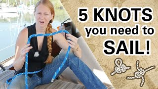 Learn 5 KNOTS for Sailing Capable Cruising Guides [upl. by Lahcsap]