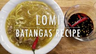 LOMI BATANGAS  EASY RECIPE SIMPLE [upl. by Eberle]