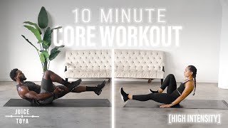 10 Minute High Intensity AbsCore Workout For Advanced and Beginners [upl. by Nesnah282]