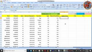 Determiner le salaire brut en EXCEL avec WonderTuto TV2023 [upl. by Ellemac]
