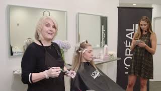 Hair Color How To Balayage with Majirel GLOW [upl. by Lindell63]