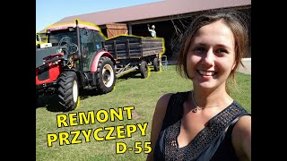 REMONT PRZYCZEPY  WYMIANA BURT NA NOWE W D55 AgroLovers [upl. by Saiasi500]