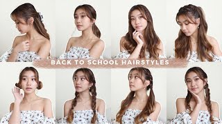 easy 5 MINUTE back to school hairstyles 📚 [upl. by Lareine]