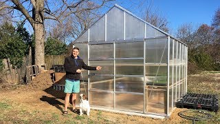 Harbor Freight 10 X 12 Greenhouse Kit Complete Build and Modifications [upl. by Weaver]