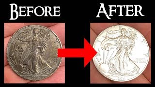 How to Clean Silver Coins at Home Cheap and Easy [upl. by Yv]