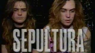 Sepultura 1990 maybe October 1989 Headbangers Ball [upl. by Yolane353]