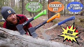 WHATS THE BEST BIG HATCHET  CHEAP GerberFiskarsEstwing [upl. by Langsdon]